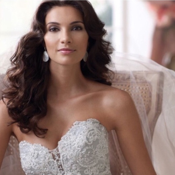 Stunning Wedding Dress - Fits like a true size 4. - Picture 4 of 9